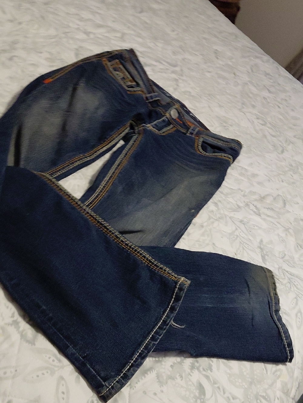 Vintage 90's SEVEN7 BOOTCUT WIDE CUFF SZ 6 DENIM JEANS